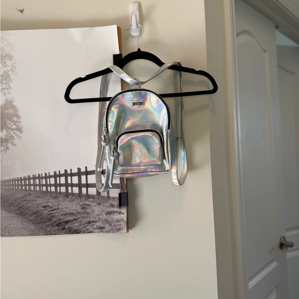 Mini Vans Iridescent/Holographic Backpack Purse | Festival/Y2K Bag